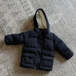 H&M Baby Black Hooded Puffer Jacket